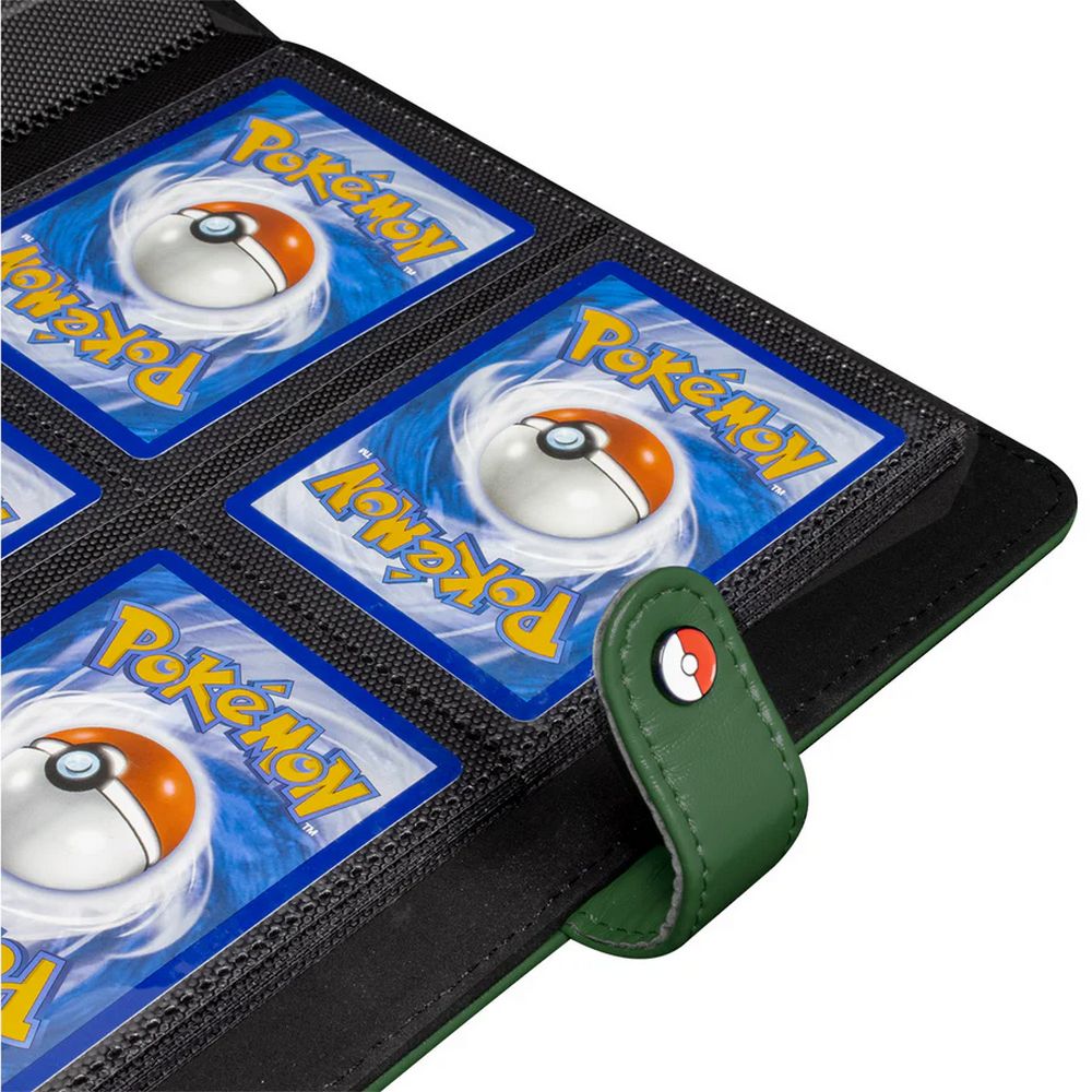 Ultra Pro: 4-Pocket Premium Snap Binder Pokemon Green