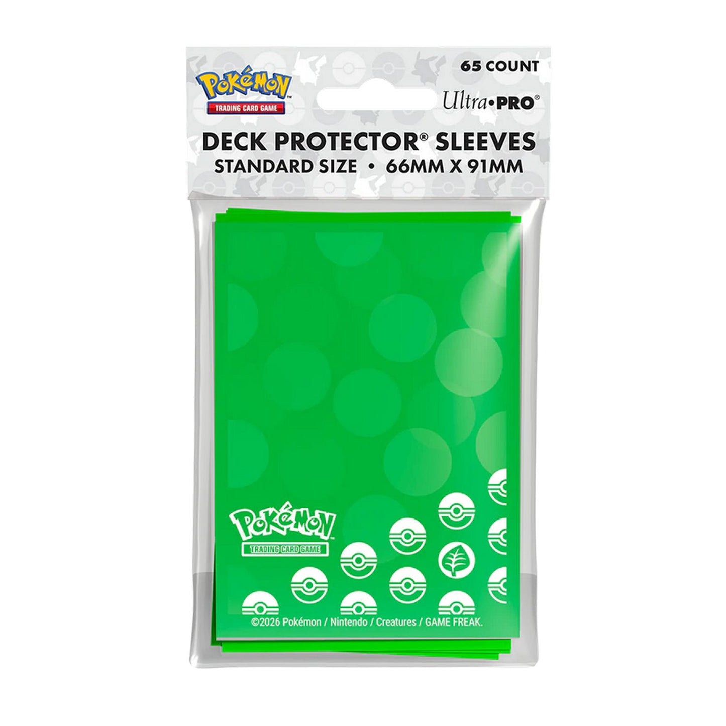 Ultra Pro: Pokemon Energy Sleeves - Grass (65ct)