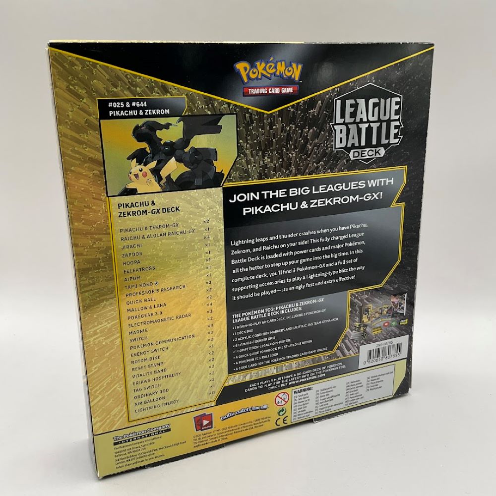 Pokemon: Pikachu & Zekrom GX League Battle Deck #1 *See Pictures for Details*