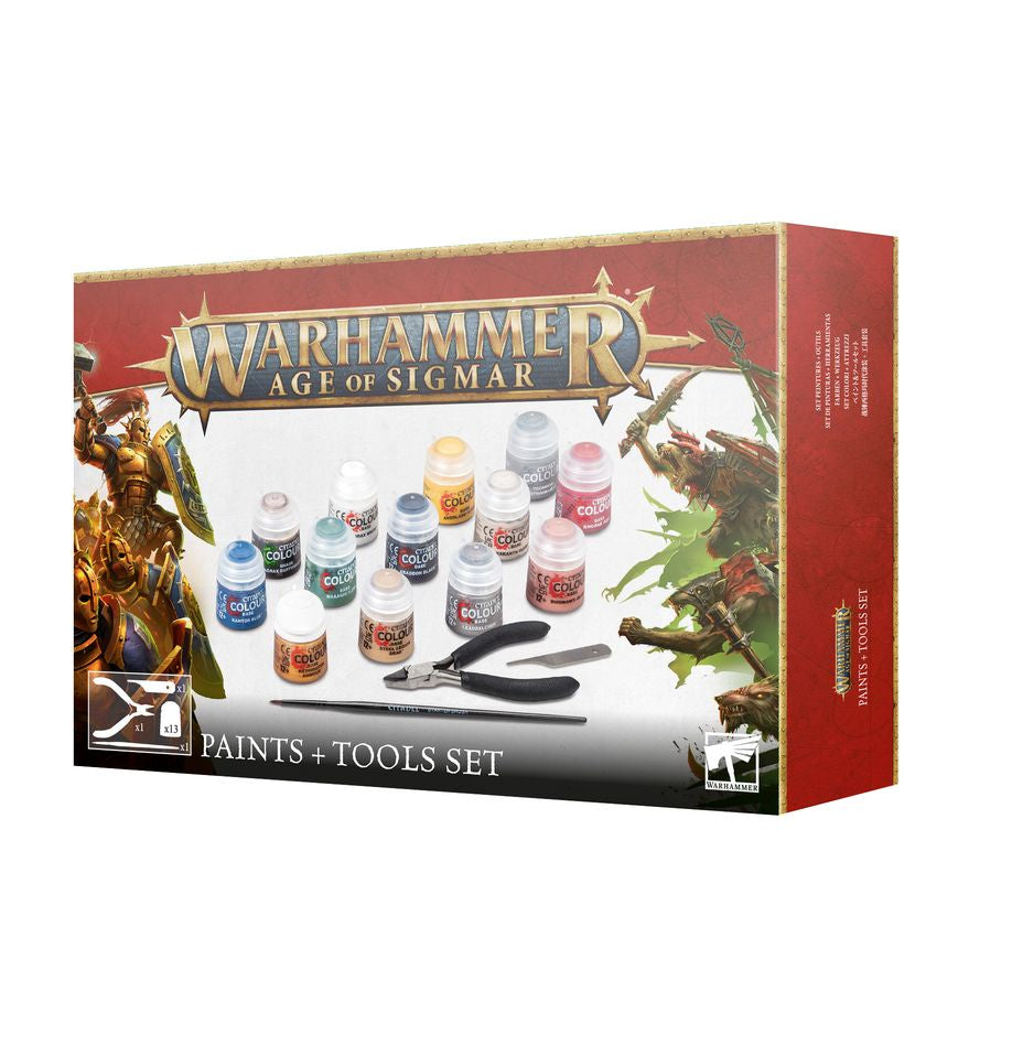 Warhammer Age of Sigmar: Paint & Tools Set