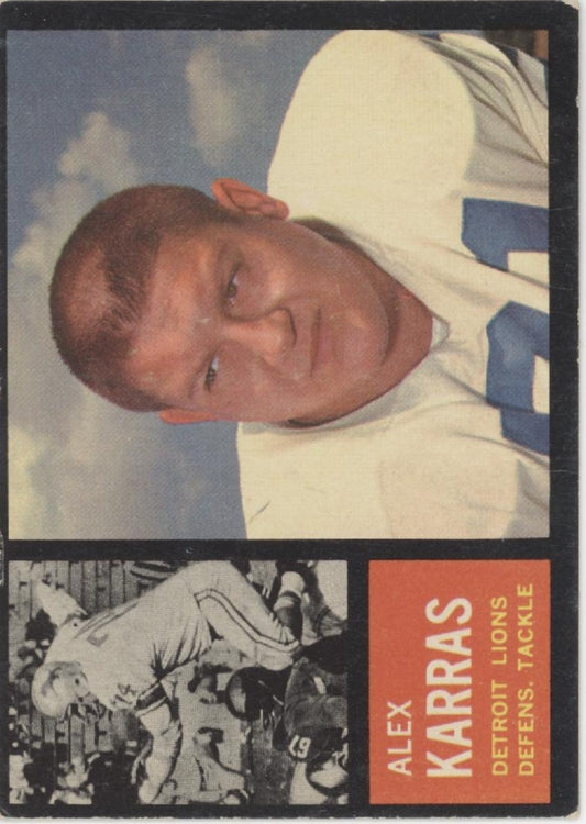 Alex Karras 1962 Topps #52 Detroit Lions VG