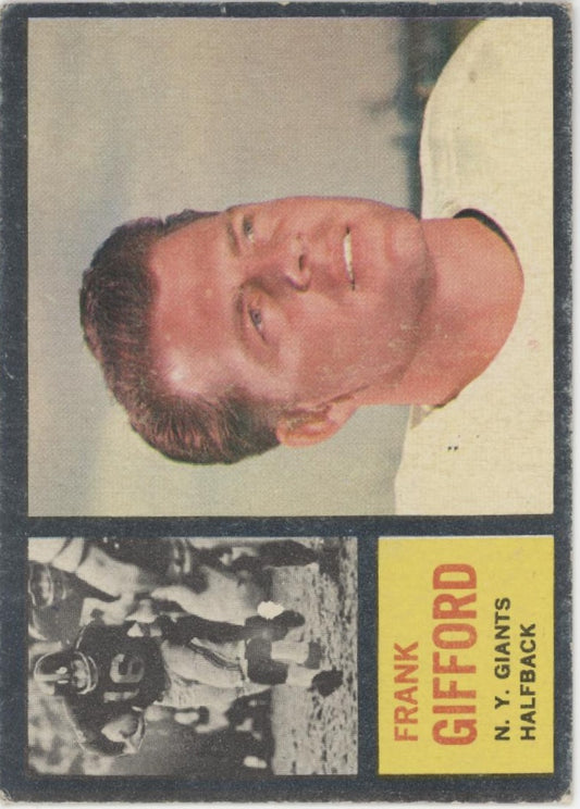 Frank Gifford 1962 Topps #104 New York Giants VG #1