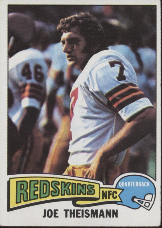 Joe Theismann 1975 Topps RC #416 Washington Redskins EX