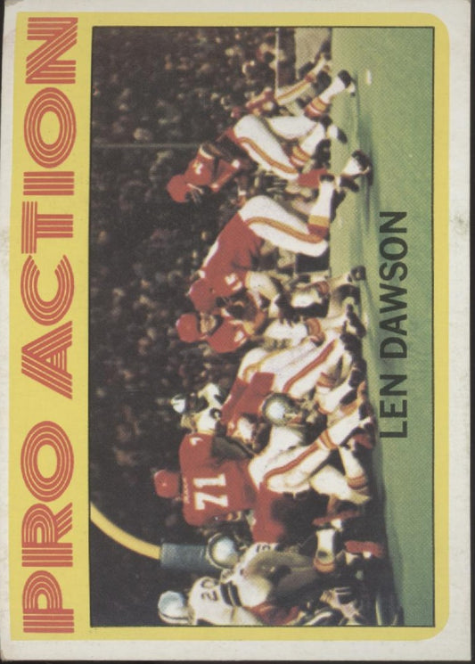 Len Dawson 1972 Topps In Action #340 Kansas City Chiefs VG