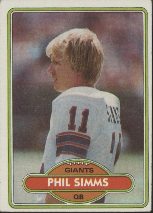 Phil Simms 1980 Topps RC #225 New York Giants EX