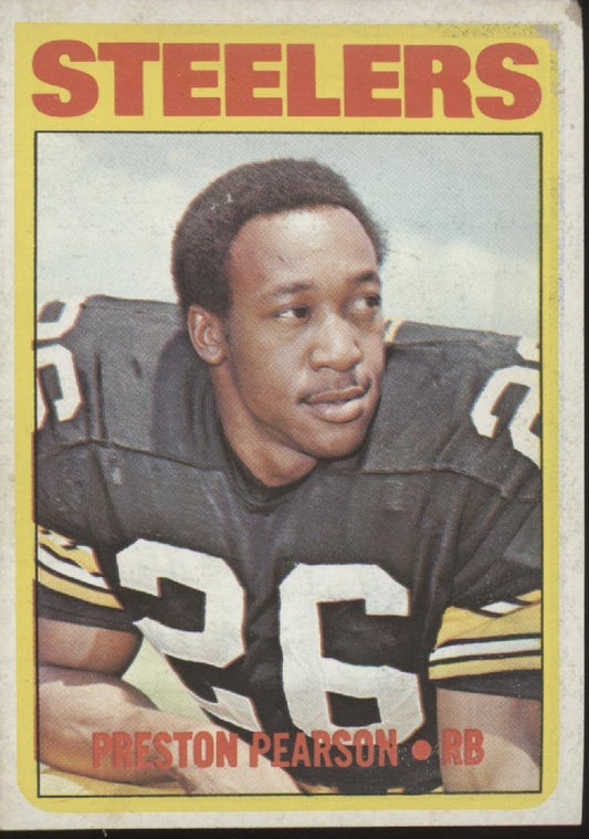 Preston Pearson 1972 Topps #306 Pittsburgh Steelers VG