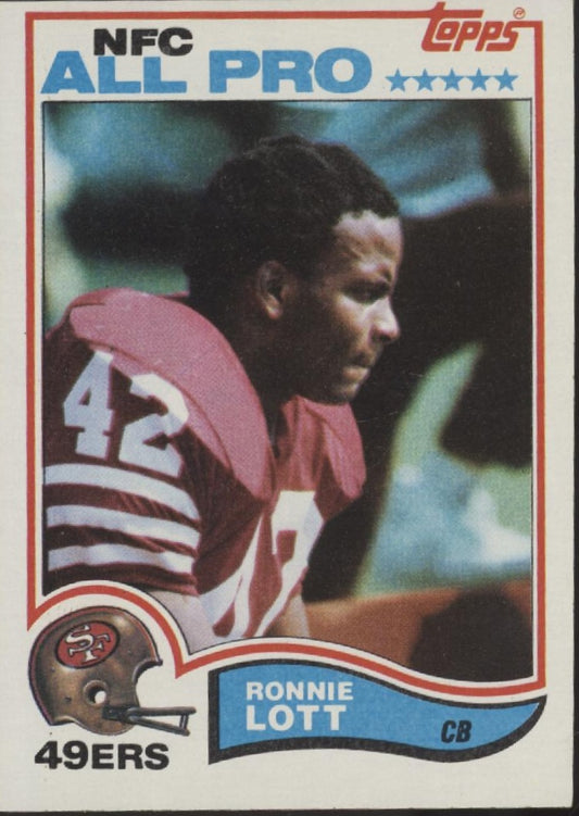 Ronnie Lott 1982 Topps RC #486 San Francisco 49ers EX #1