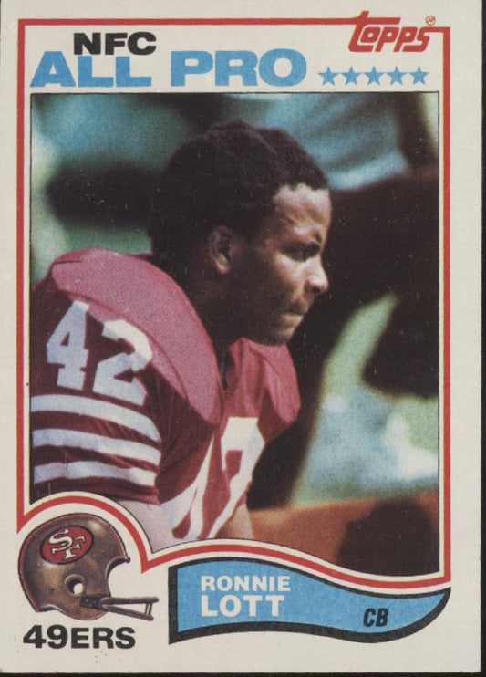 Ronnie Lott 1982 Topps RC #486 San Francisco 49ers EX #2