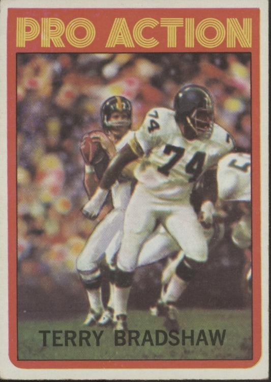 Terry Bradshaw 1972 Topps Pro Action #120 Pittsburgh Steelers VG-EX