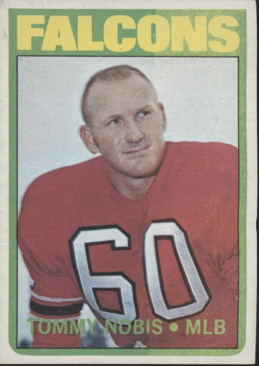 Tommy Nobis 1972 Topps #309 Atlanta Falcons VG-EX #1