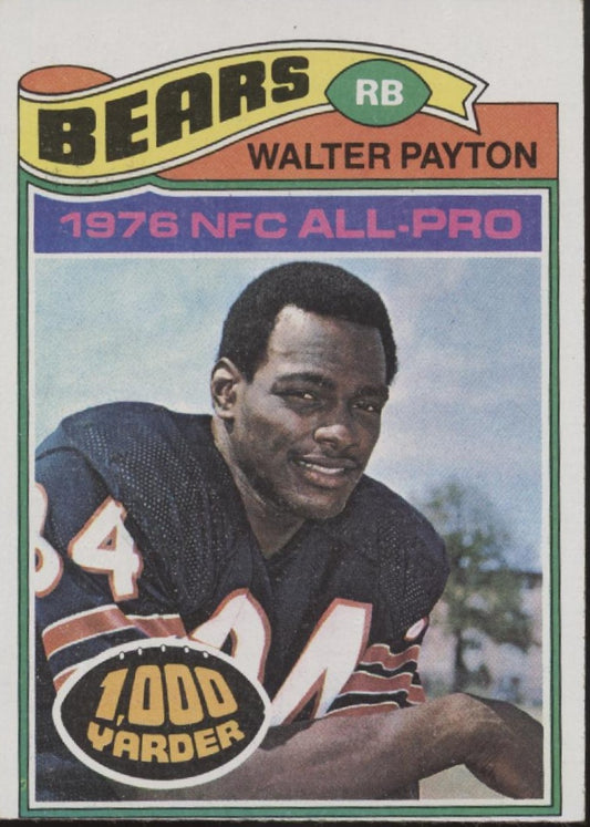 Walter Payton 1977 Topps #360 Chicago Bears VG