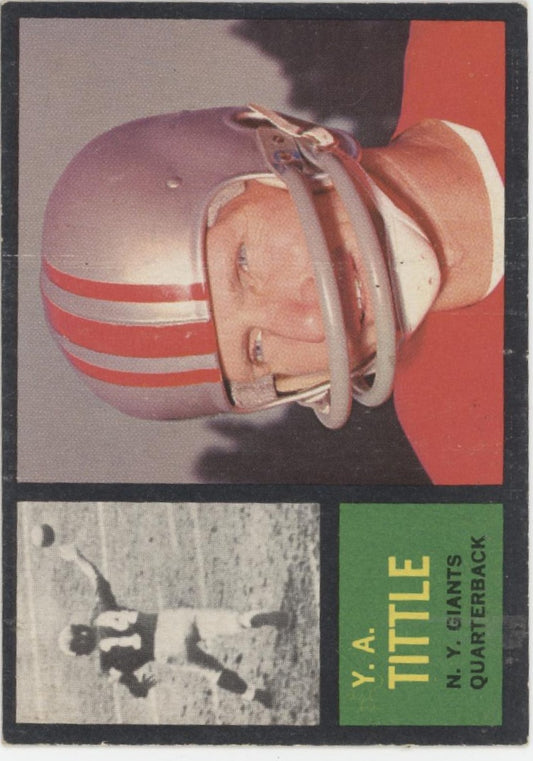 YA Tittle 1962 Topps #102 New York Giants VG-EX #2