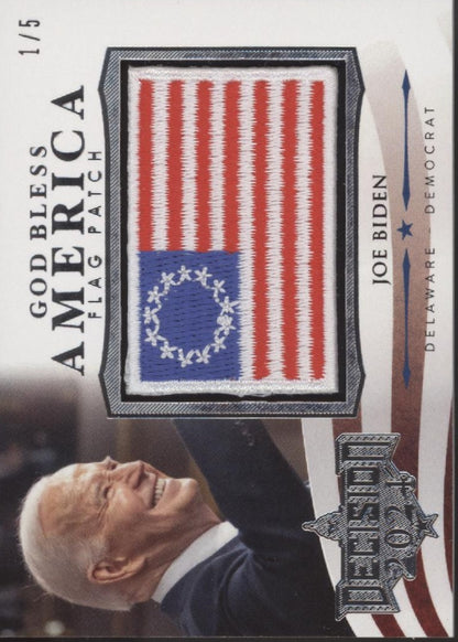 Joe Biden 2024 Decision God Bless America Flag Patch 1/5 #GBA3