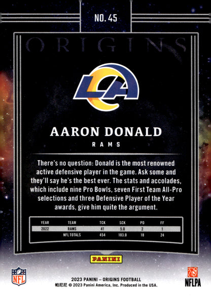 Aaron Donald 2023 Panini Origins #45