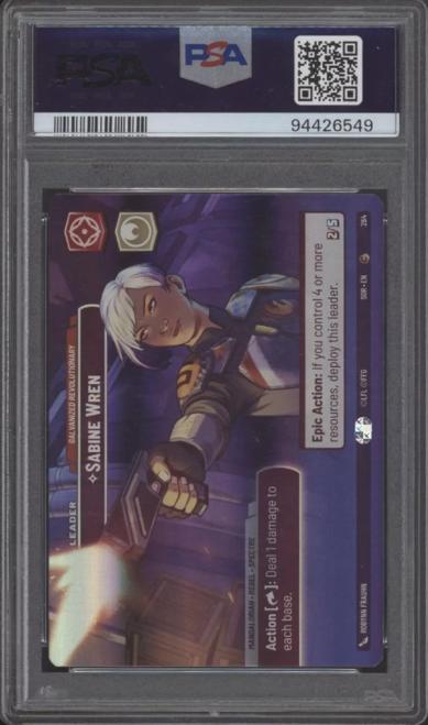 Sabine Wren Star Wars Unlimited Spark of Rebellion Showcase #264 PSA 10