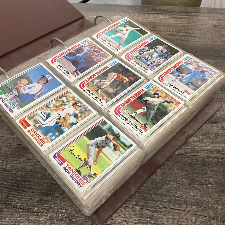 1982 Topps Baseball Hand Collated Set In Binder and Pages (1 - 792) - Collector Store LLC