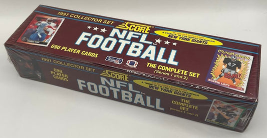 1991 Score Football Series 1 & 2 Complete Factory Set - Collector Store LLC