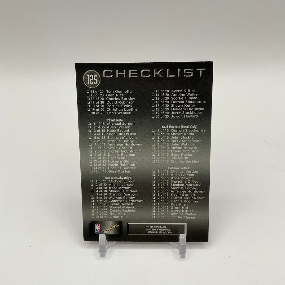 1997 - 98 Skybox Basketball Metal Universe Hand Collated Set (1 - 125) - Collector Store LLC