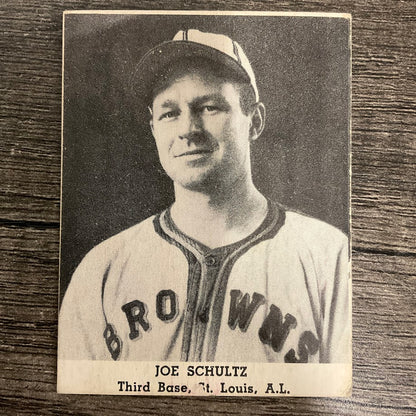 Joe Schultz 1947 Tip-Top Bread Baseball St. Louis Browns