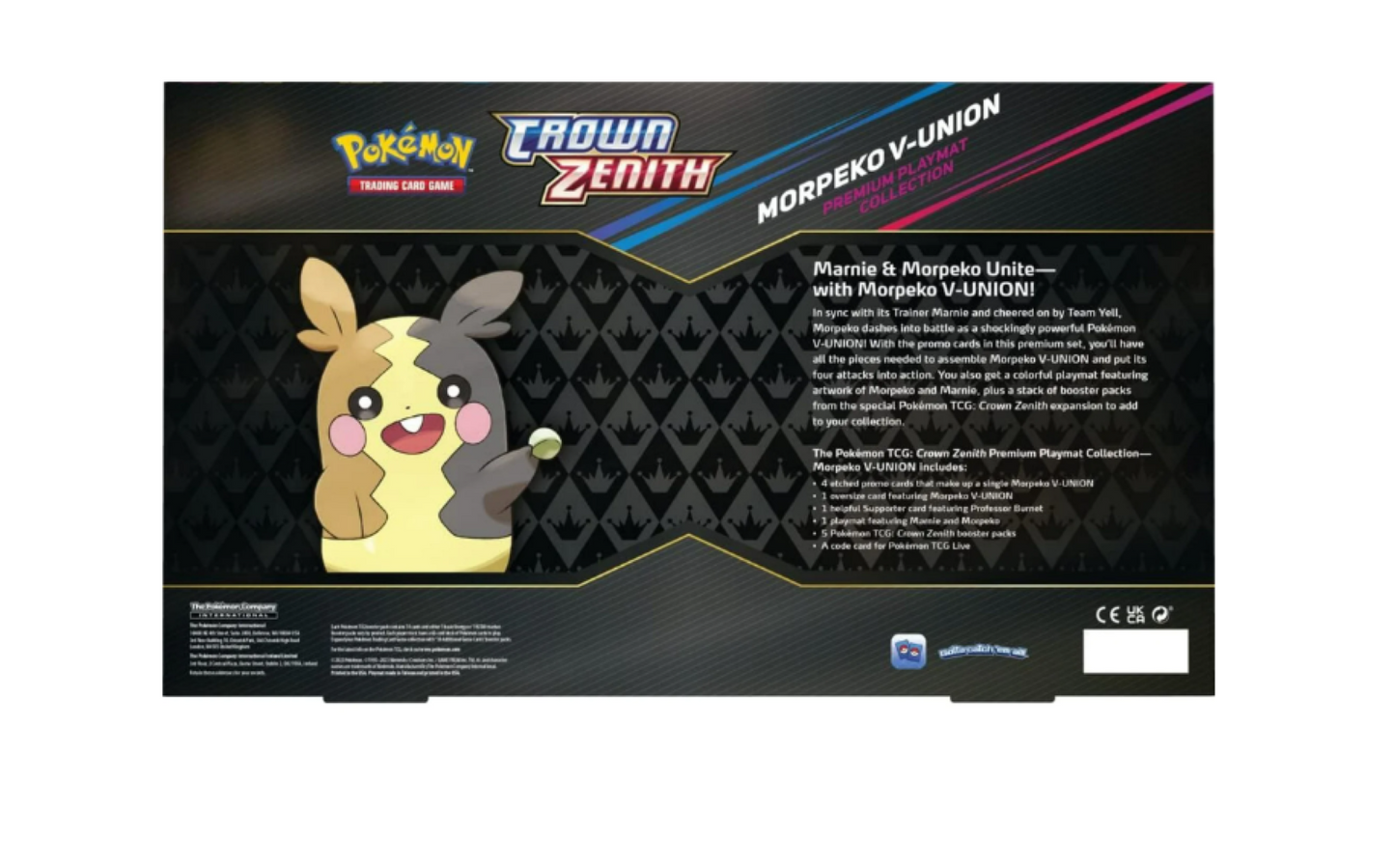 Pokémon: Sword & Shield Crown Zenith Morpeko V-Union Premium Playmat Collection