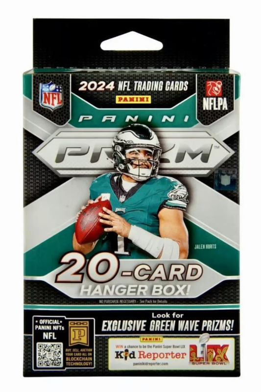 2024 Panini Prizm Football Hanger Box (Green Wave Prizms)