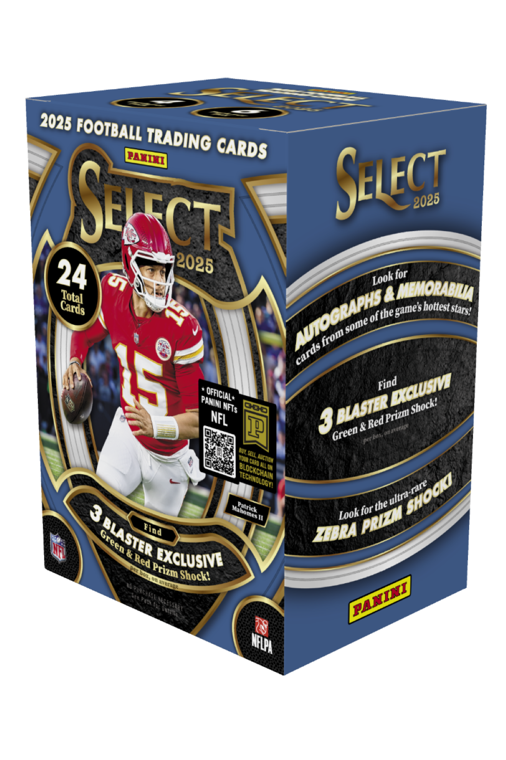2025 Panini Select Football Hobby Blaster Box (Green & Red Shock Prizms)