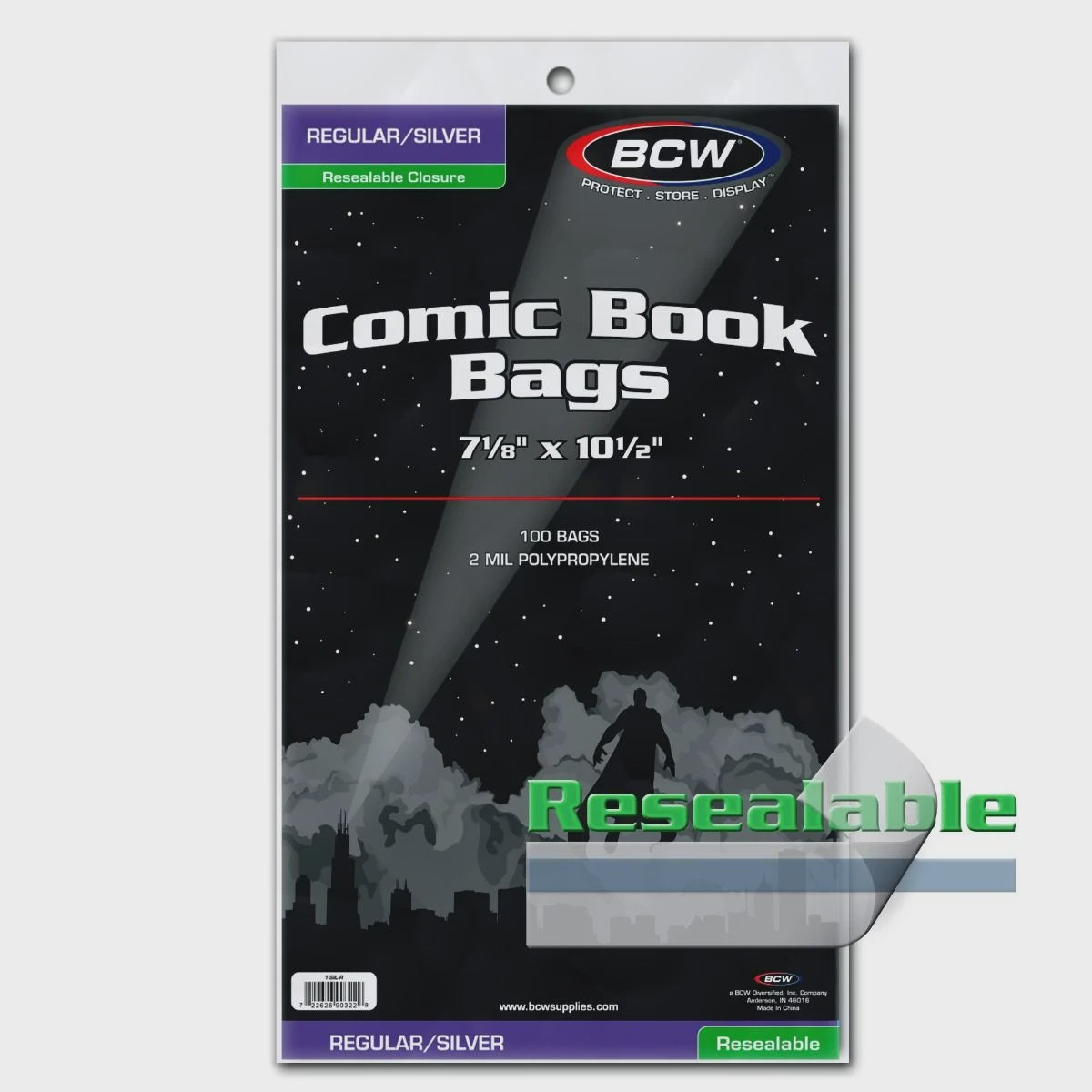 BCW Silver Resealable Bags