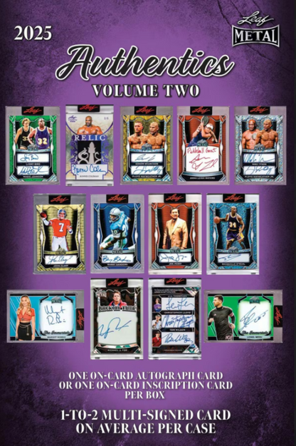2025 Leaf Authentics Volume 2 Hobby Box