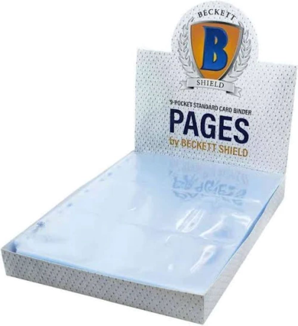 Beckett Shield: 9 Pocket Page Sleeves for Standard Card (100ct)