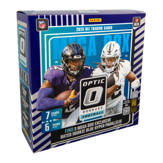 2025 Panini Donruss Optic Football Mega Box (Blue Hyper Parallels)