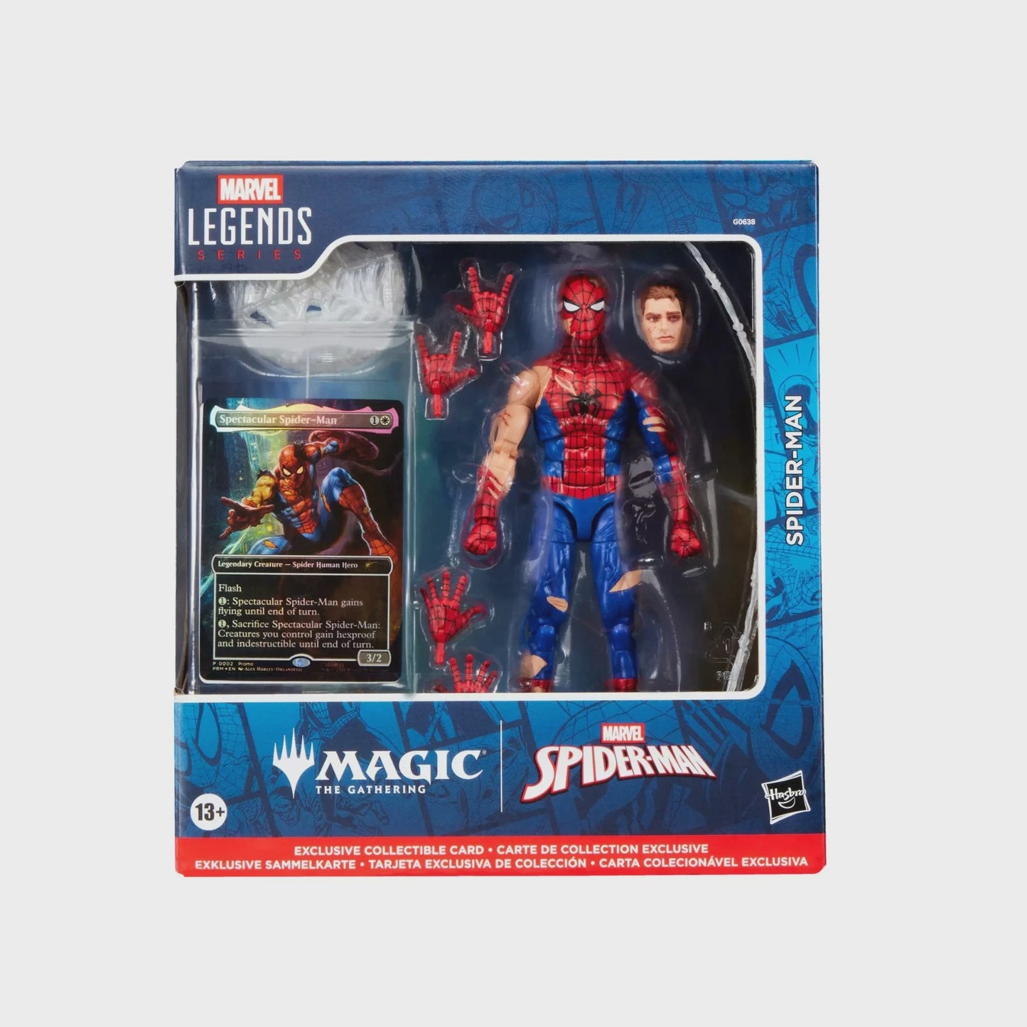 Marvel Legends Battle Damaged Spider-Man w/MTG Card