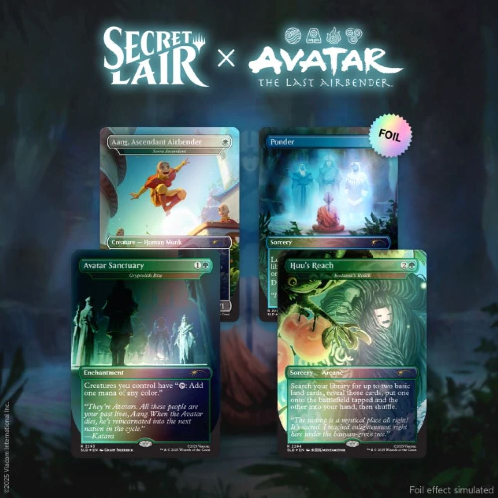 Magic the Gathering Avatar the Last Air Bender Secret Lair - A Lot To Learn [Rainbow Foil Edition]