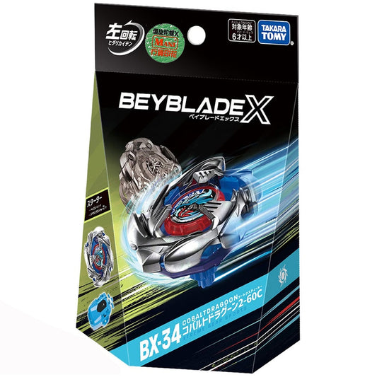 Takara Tomy Beyblade X BX-34 Cobalt Dragoon 2-60C