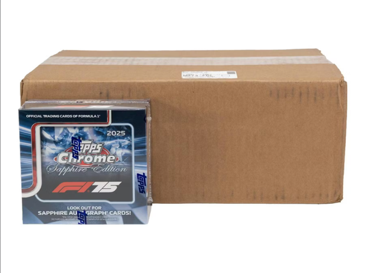 2025 Topps Chrome Sapphire Formula 1 Racing Hobby Box Case
