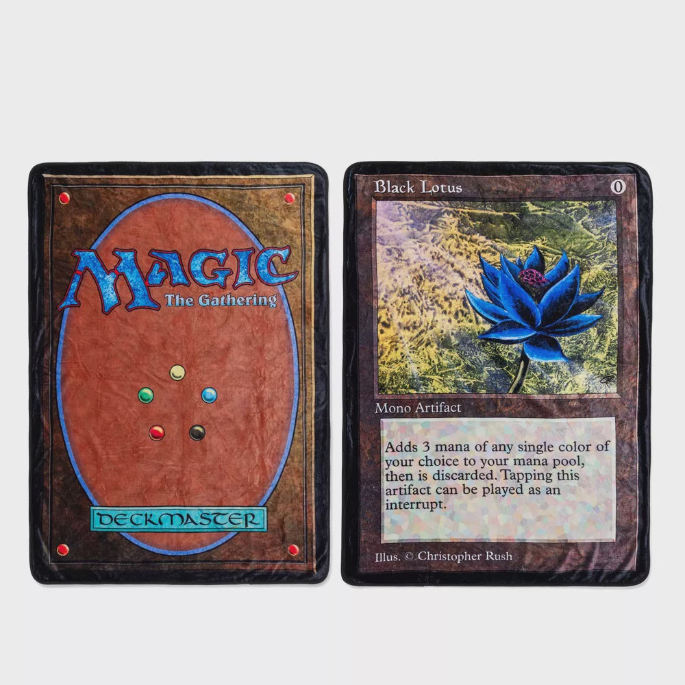 Magic the Gathering Blanket Double Sides Black Lotus