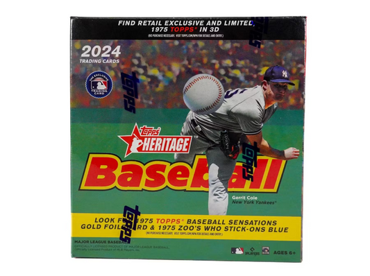 2024 Topps Heritage Baseball Mega Box (Blue Sparkle)