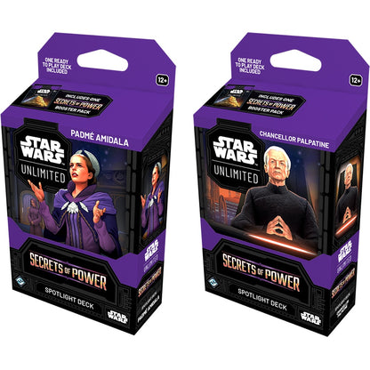 Star Wars Unlimited Secrets of Power Spotlight Decks Set of 2 *Releases 11-07-2025*