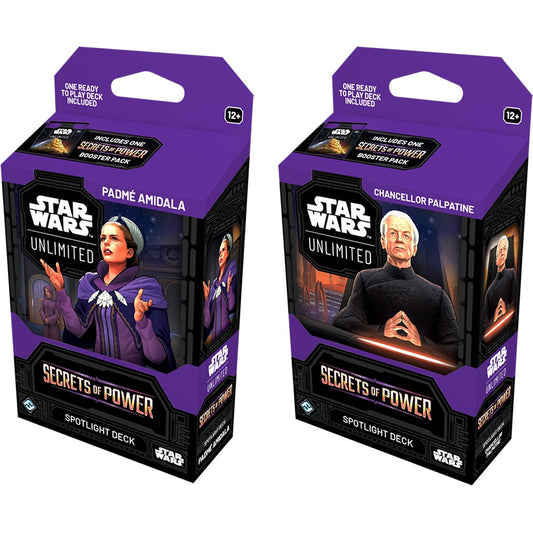 Star Wars Unlimited Secrets of Power Spotlight Decks Set of 2 *Releases 11-07-2025*