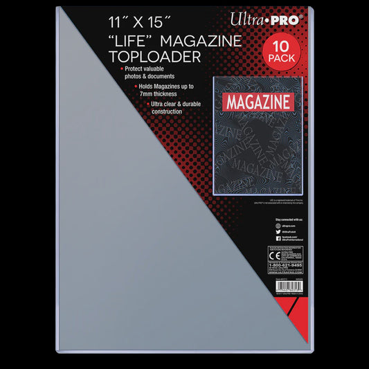 Ultra Pro: 11" x 15" Life Magazine Toploader 10ct Pack