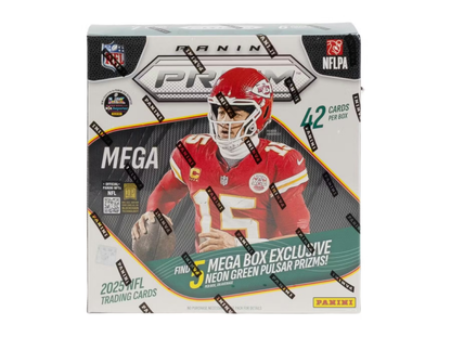 2025 Panini Prizm Football Mega Box (Neon Green Pulsar Prizms)