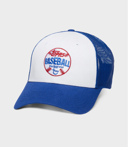 Topps Baseball The Real One Blue Mesh Trucker Hat
