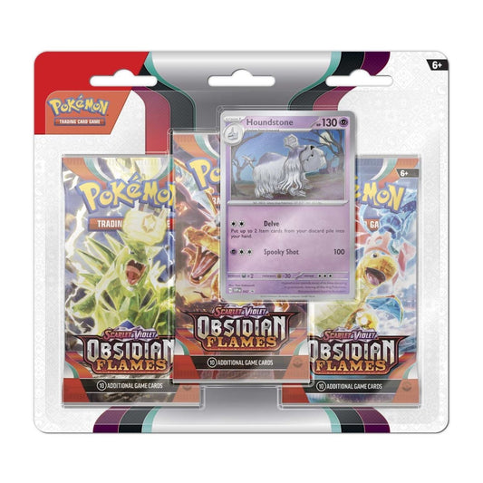 Pokemon: Scarlet & Violet Obsidian Flames 3-Pack Blister [Houndstone]