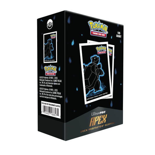 Ultra Pro Apex Sleeves: Standard Pokemon - Neon Kanto Blastoise 105ct *Expected Release Date 12-31-2025*