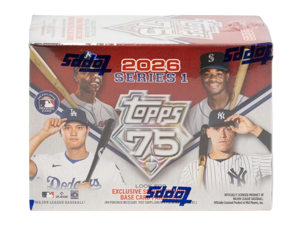 早い者勝ち‼️topps 75 2026 SERIES 1 シリアル・レリック 2026 Topps Series 1 Baseball Factory Sealed Hobby Box - 75th