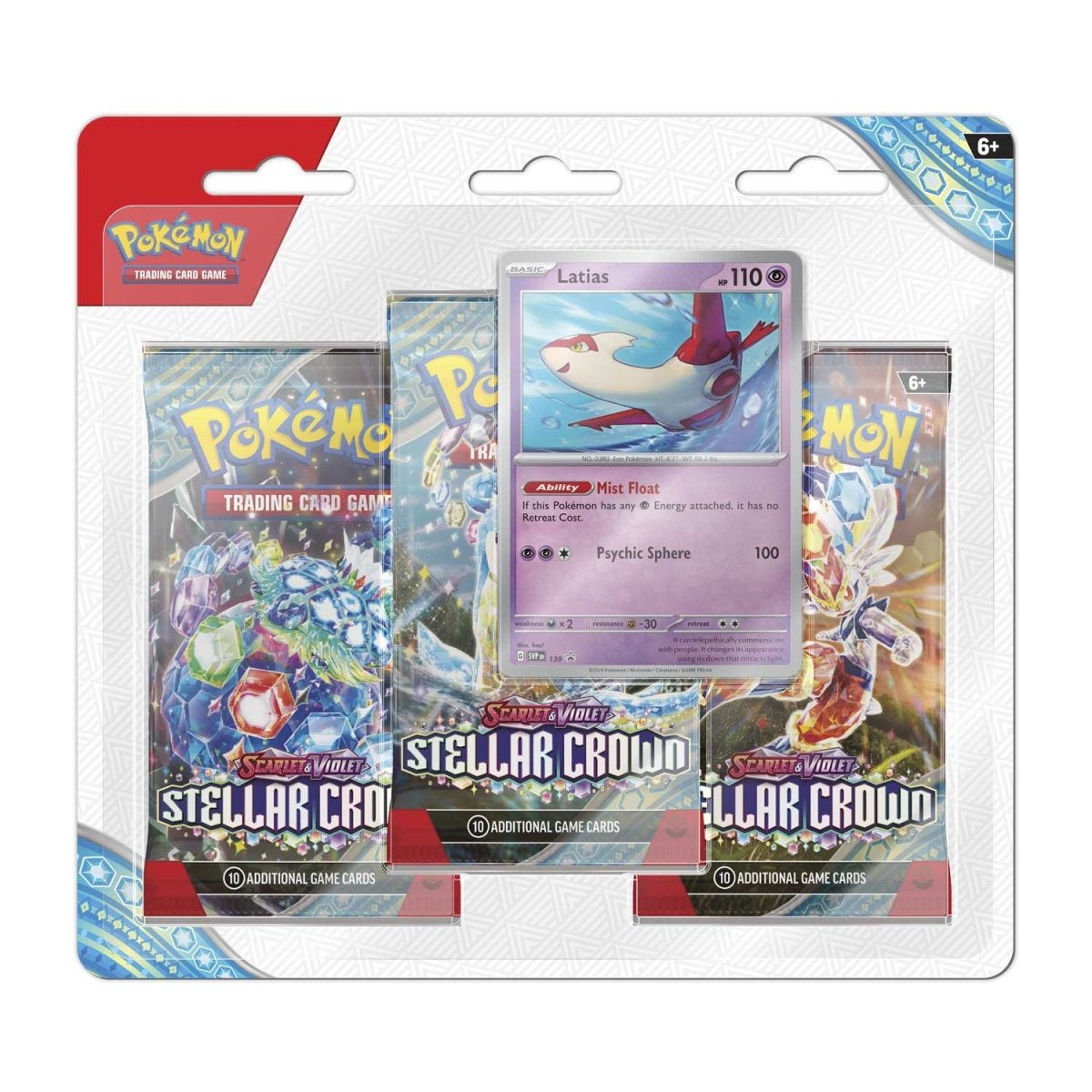 Pokemon: Scarlet & Violet Stellar Crown 3-Pack Blister Pack [Random]