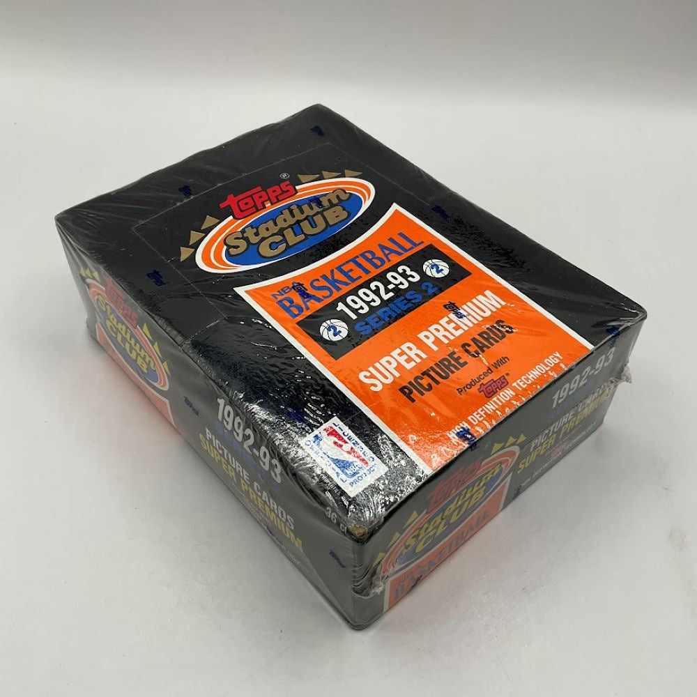 1992-93 Topps Basketball Stadium Club Series 2 Hobby Box #1