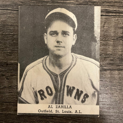 Al Zarilla 1947 Tip-Top Bread Baseball St. Louis Browns