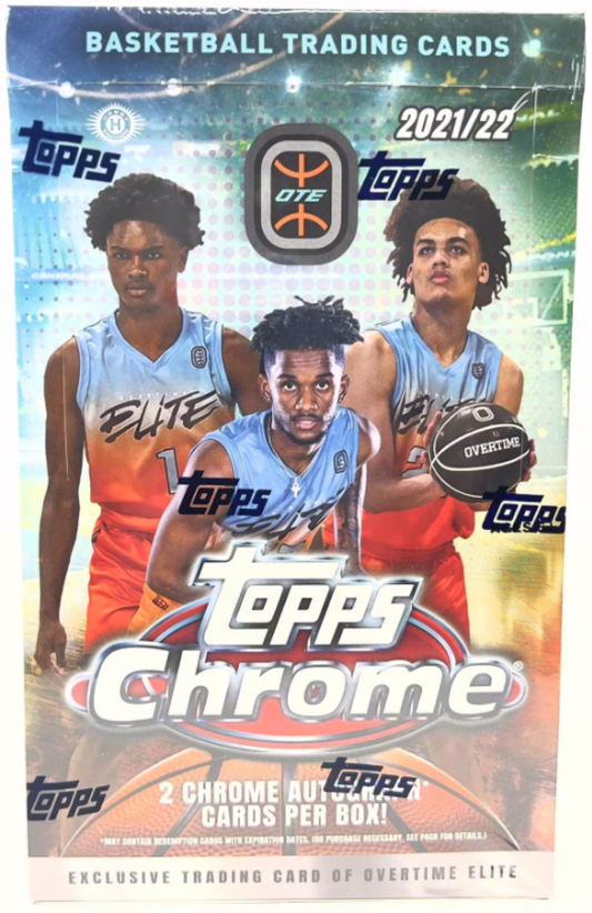 2021-22 Topps Chrome Overtime Elite Basketball Hobby Box