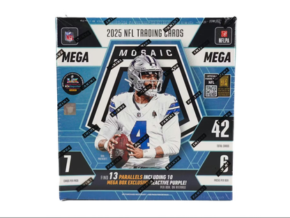 2025 Panini Mosaic Football Mega Box (Reactive Purple Parallels)