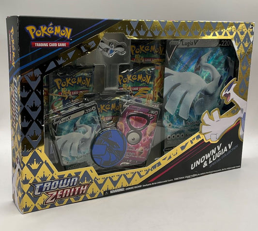 Pokemon: Crown Zenith Special Collection [Unown V & Lugia V] #1 *See Pictures for Condition*